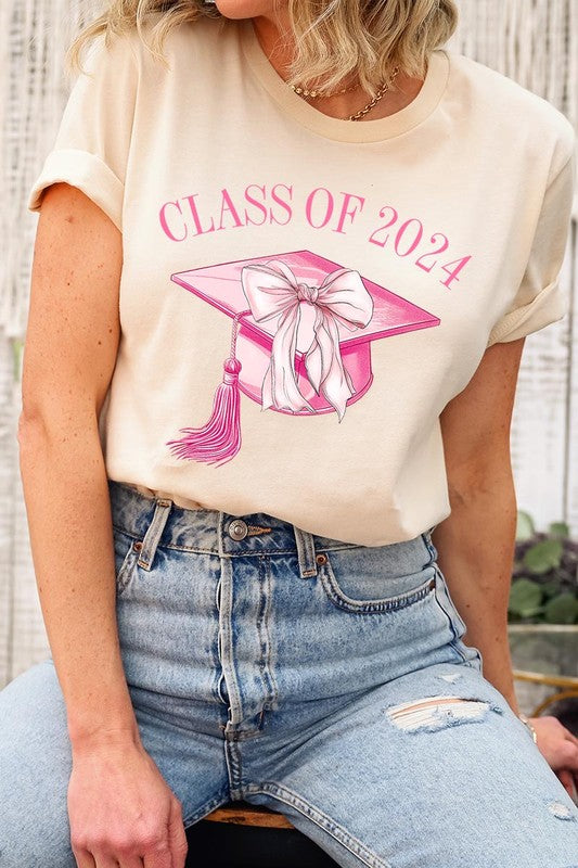 Coquette Class of 2024 Graphic T Shirts