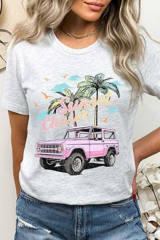 Sunset Chaser Bronco Graphic T Shirts