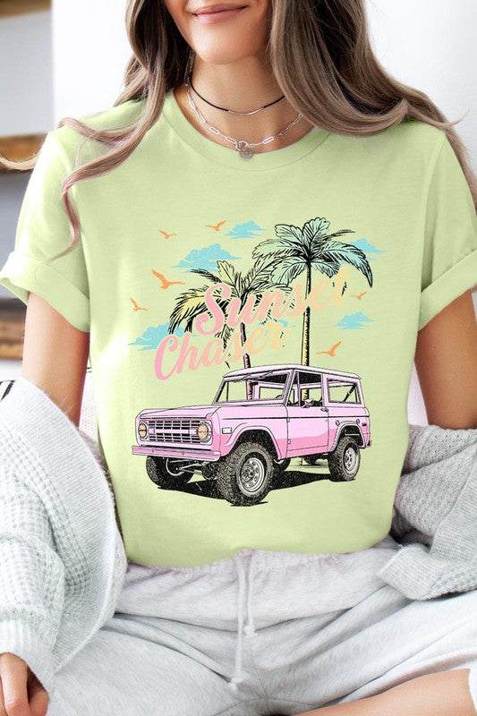 Sunset Chaser Bronco Graphic T Shirts