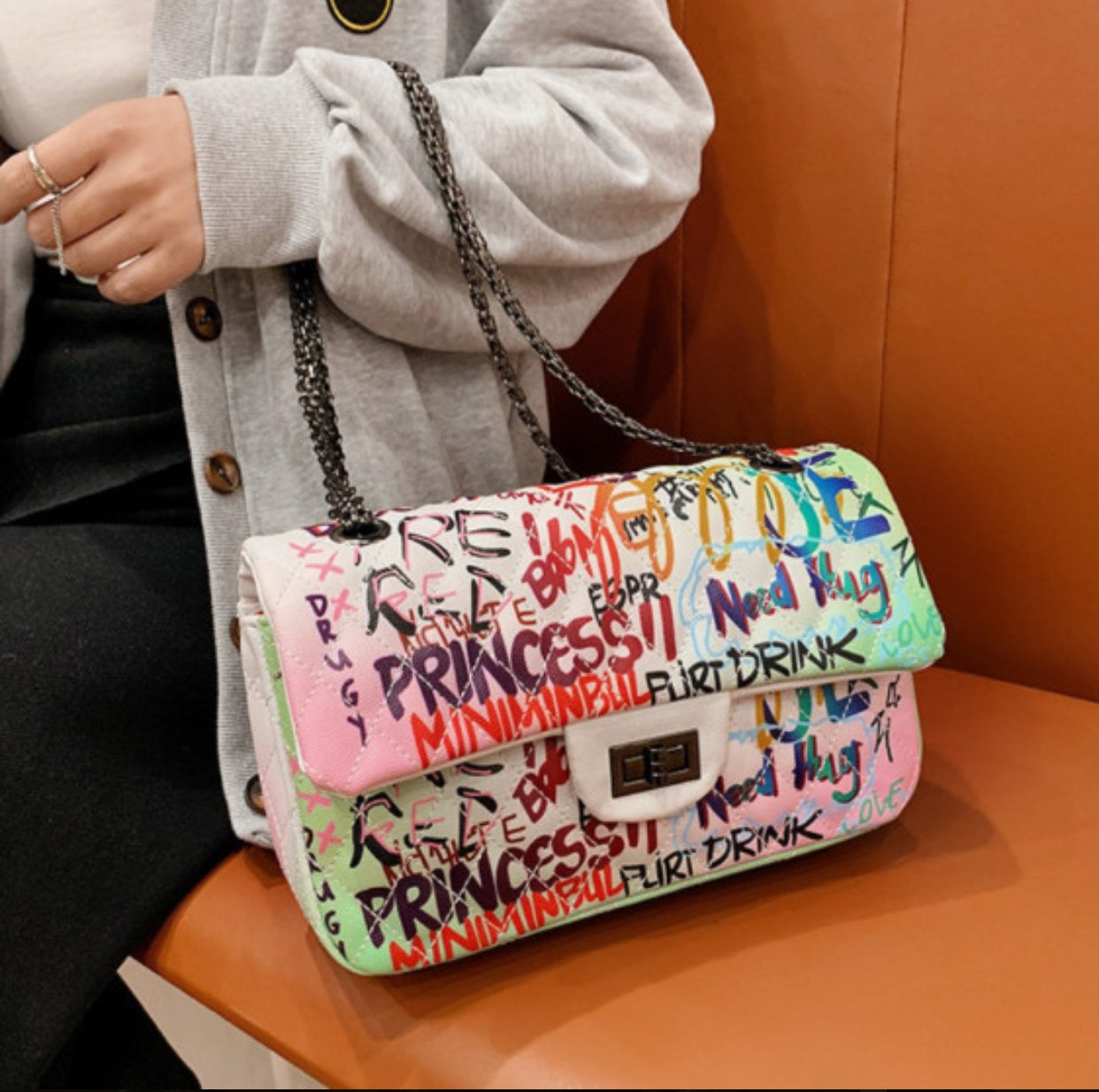 Graffiti You Crossbody Handbag