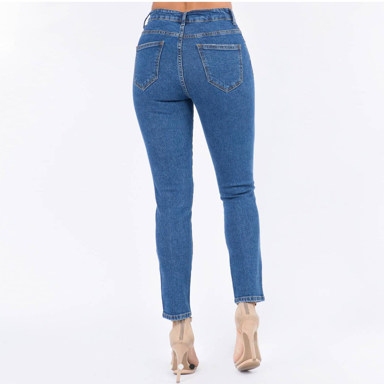 American Bazi High Waist Boyfriend Jeans