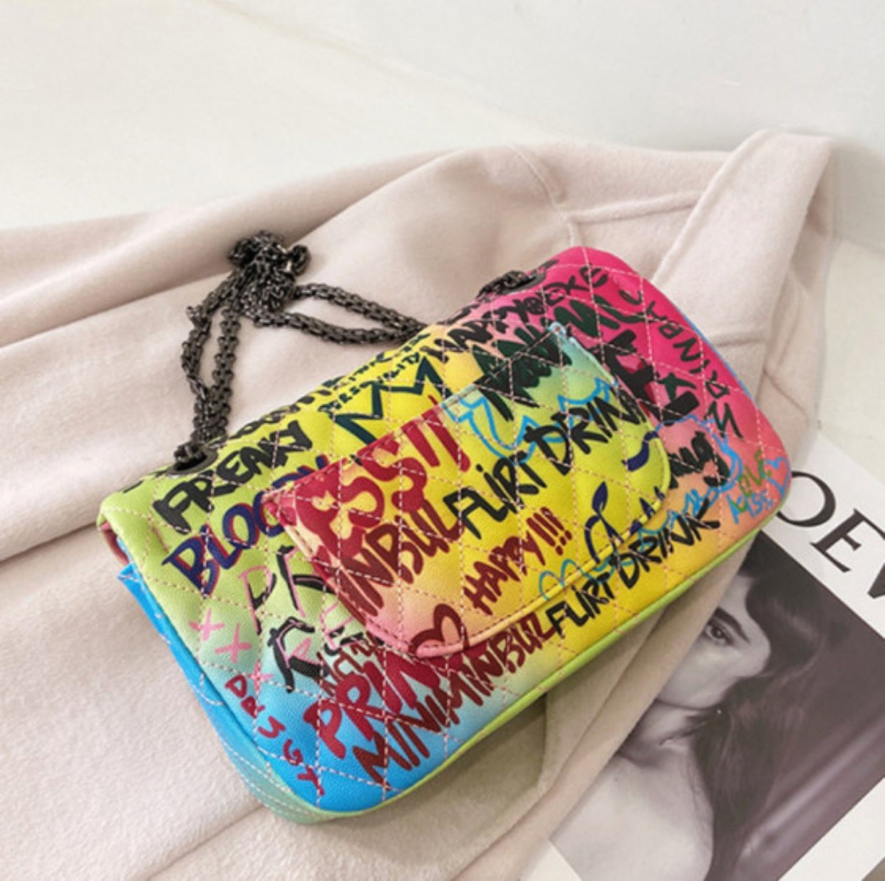 Graffiti You Crossbody Handbag