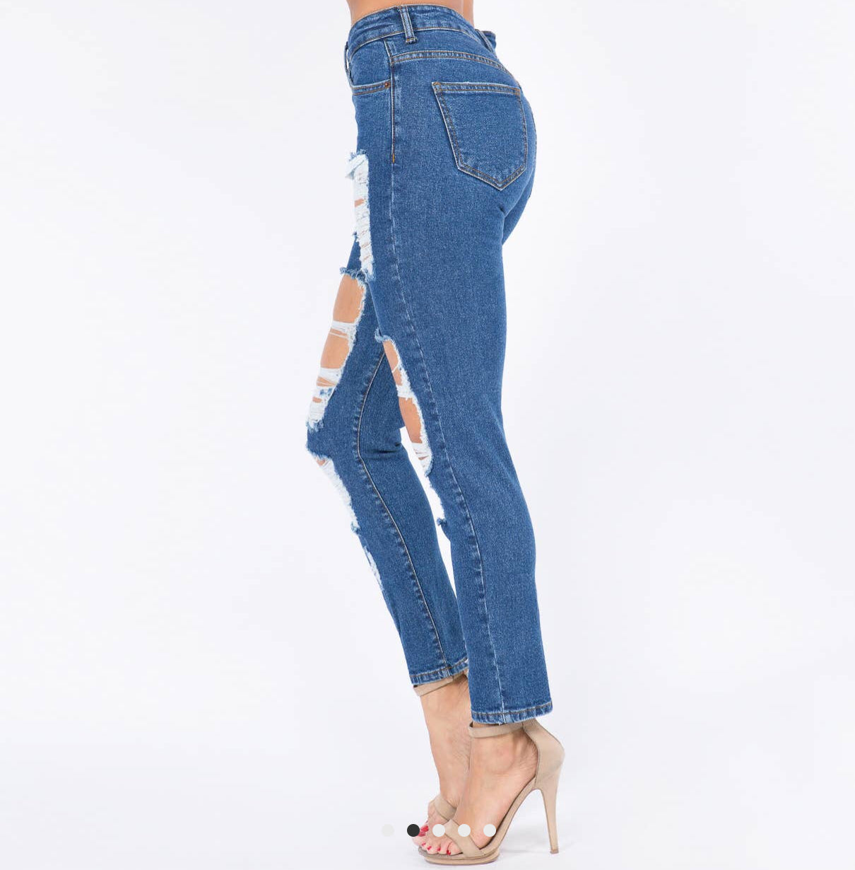 American Bazi High Waist Boyfriend Jeans