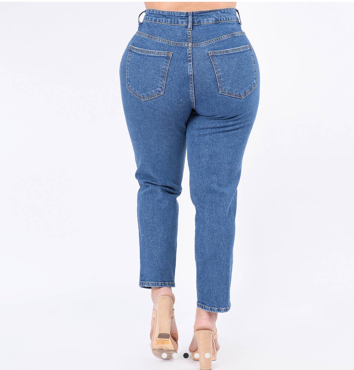 American Bazi High Waist Boyfriend Jeans