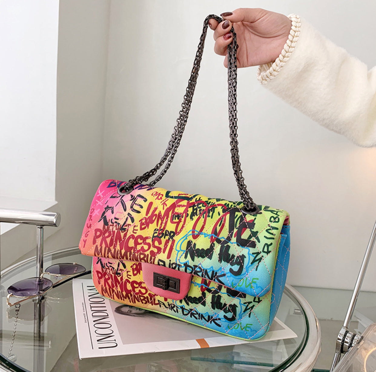 Graffiti You Crossbody Handbag